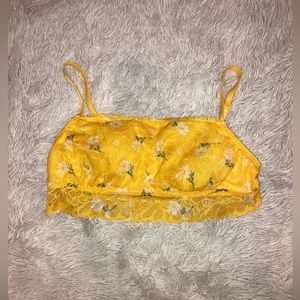 NWOT Victoria’s Secret Pink Yellow Bralette